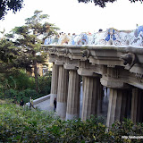 Detalle de la terraza y as columnas
