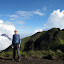 On summit 5, with Merapi and Merbabu summit behind