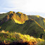 Evening light catches the Merbabu summit ridge