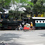 Steam train and Becek in Solo