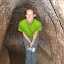 Gill, not 100% enjoying the tunnels