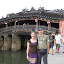 Outside the Japanese covered bridge