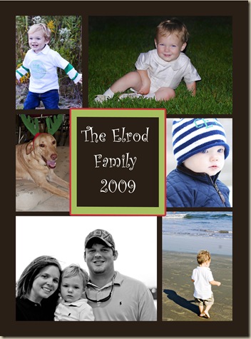 Elrod Family Christmas Card Front