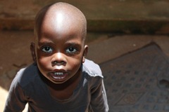 Curious child at Nsambya