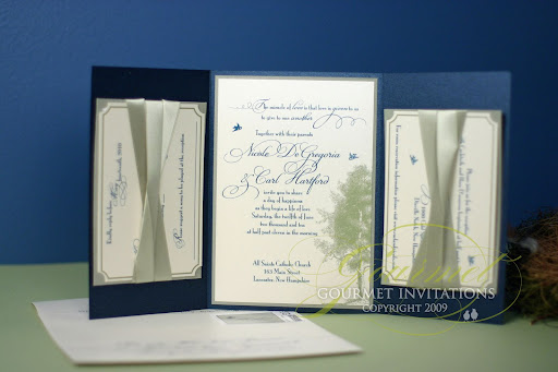 You are going to see a big trend this week Blue Wedding Invitations