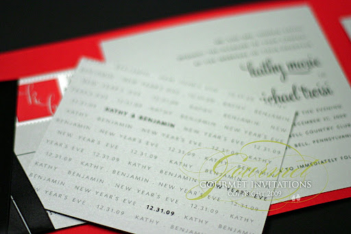 Her rsvp postcard was designed