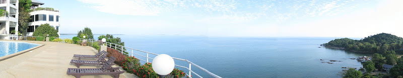 Panoramic pool and ocean view at Hin Suay Nam Sai