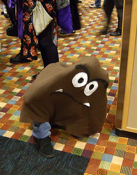A Goomba cosplayer, keeping it real. A Goomba cosplayer, keeping it real.
