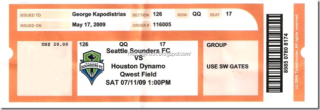 sounders ticket