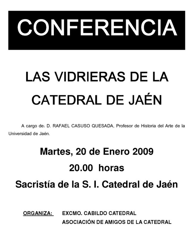 Conferencia en la Catedral
