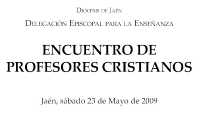 23 de mayo: ENCUENTRO DE PROFESORES CRISTIANOS