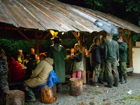 fiesta local en los alrededores de Nové Hrady