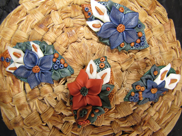 Martisoare handmade elegate, brosa Fimo