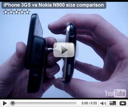 Nokia N900 Vs iPhone 3Gs: confronto dimensionale Nokia N900 Vs iPhone 3Gs: confronto dimensionale