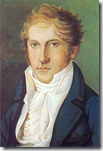 Self-portrait of Spohr as a young man.