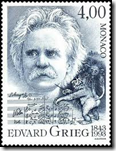 Edvard Grieg on stamp