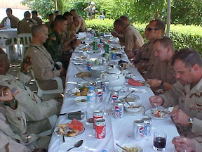 Dinner with the Kurdish President Barzany.