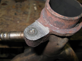 exhaust flange rusted bolt manifold grind