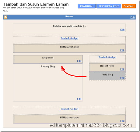 posting blog link tambah gadget 3 posting blog link tambah gadget 3