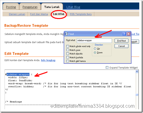 edit HTML sidebar edit HTML sidebar