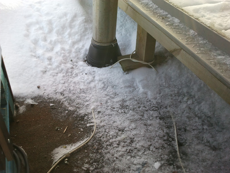 Frozen CAT-6 cable
