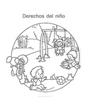 derechos del niños para colorear