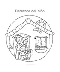 Láminas derechos del niños para colorear