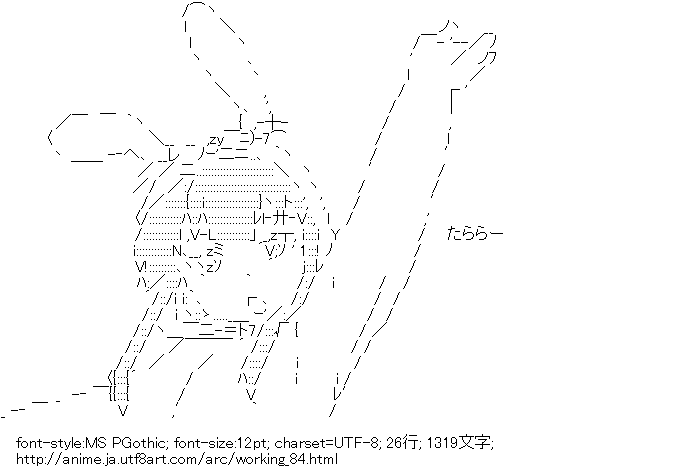 WORKING!!,山田葵,卯年,兎,きぐるみ