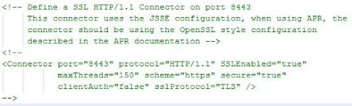 We now open server.xml present