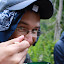What you cant see is hundreds of mosquitoes trying to bite us.