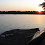 A sunset on Lake Hudson