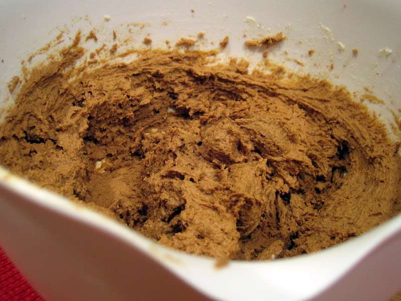 Ginger cookie batter before being chilled