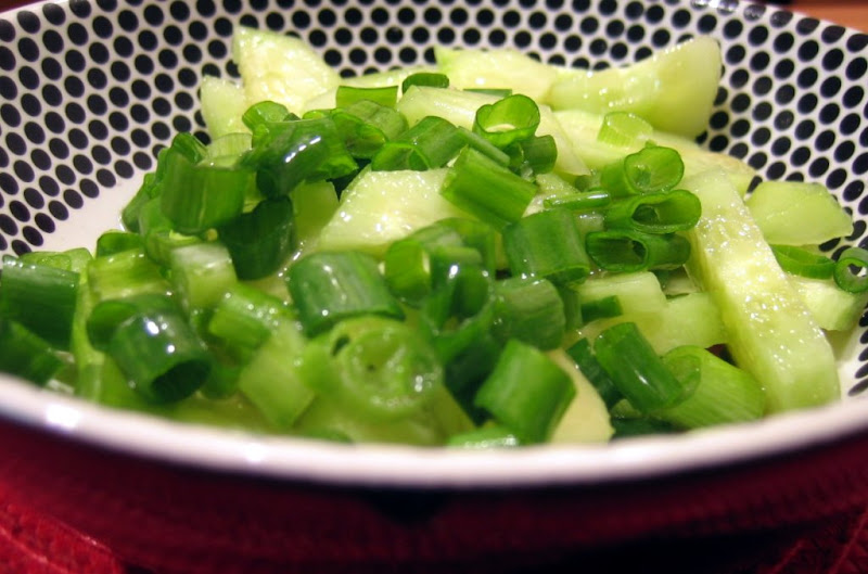 This cucumber salad could not be easier!