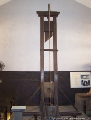 The Hoa Lo Prison (Hanoi Hilton) guillotine