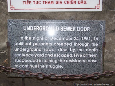 Hoa Lo Prison (Hanoi Hilton) sewer escape