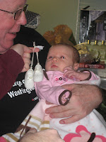 Cora likes her cute decoration from Uncle Ethan