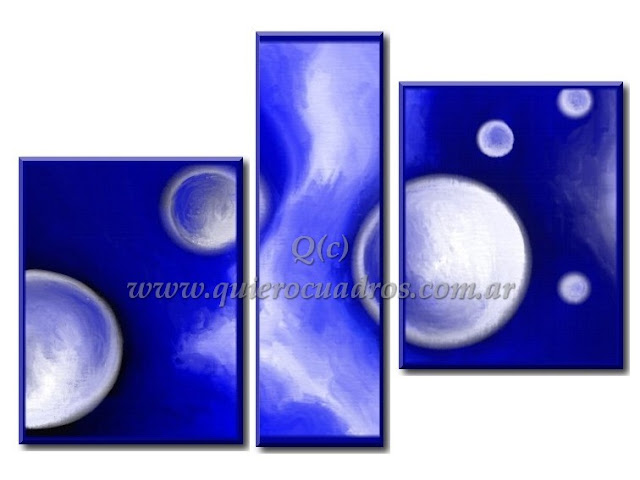 Decoracion cuadros Planetas blancos