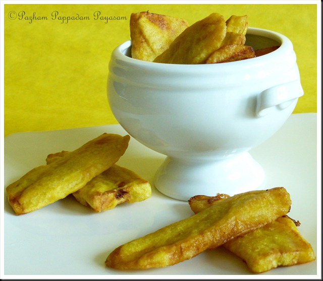 Pazham pori/ Ripe plantain fritters