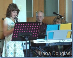 Liana Douglas, doesn't have a keyboard yet but she sang "Yellow Submarine" and "Yesterday"