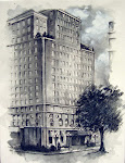 Ambassador East Hotel Watercolor