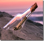 Letters bottle