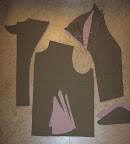Pattern pieces cut out