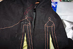 Cording the sleeves