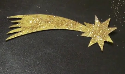 Estrellas de Navidad con cartón