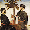 N. Pirosmani. Signboard: Cold Beer. Oil on oilcloth. State Art Museum of Georgia, Tbilisi, Georgia.