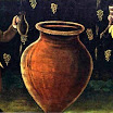 N. Pirosmani. Two Georgians at Marani.