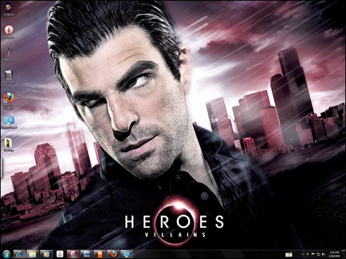 Download Free Heroes Windows 7  Theme With Heroes Sounds ,Icons & Cursors