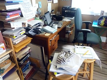 messy office