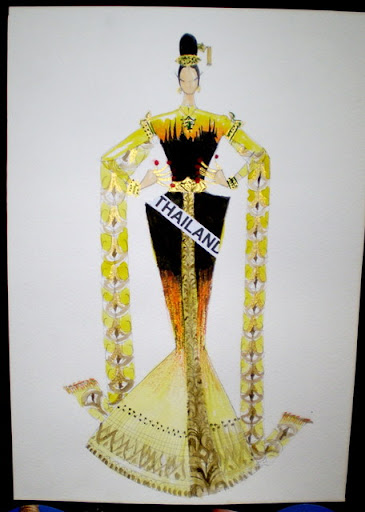 รูปภาพ แบบชุดไทย ชุดประจำชาติไทย ที่ส่งเข้าประกวด มิสไทยแลนด์ยูนิเวิร์ส