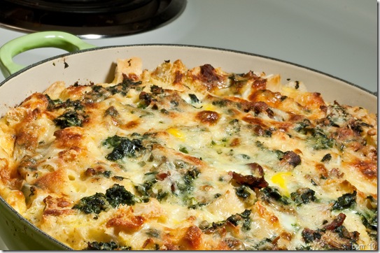 bacon spinach strata-4